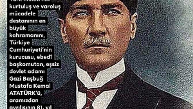 SYKD’den 10 Kasım Mesajı