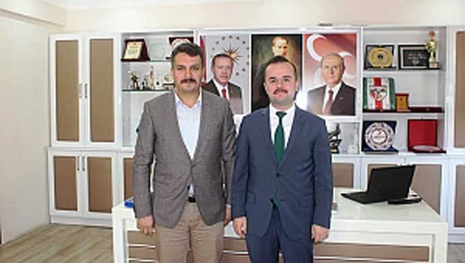 Taraklı Kaymakamı Abdullah Arslantürk Belediye Başkanı İbrahim Pilavcı’yı makamında ziyaret etti