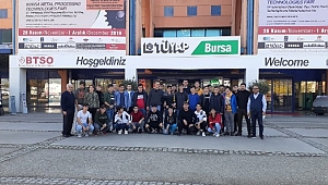 23. Meslek Komitesi Fatih MTAL öğrencileri Bursa Metal ve Sac İşleme Fuarı’ndaydı