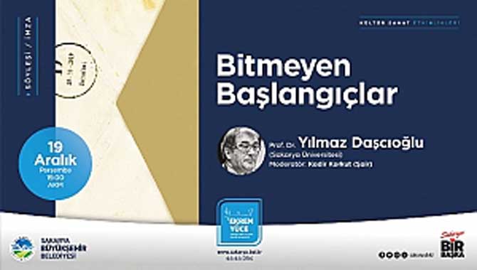 Bitmeyen Başlangıçlar’ kitabı AKM’de konuşulacak.
