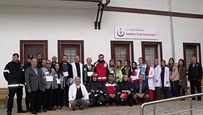 Hastanede Yangın Söndürme Tatbikatı