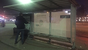 İlçe garajlarında yolcu durakları temizleniyor