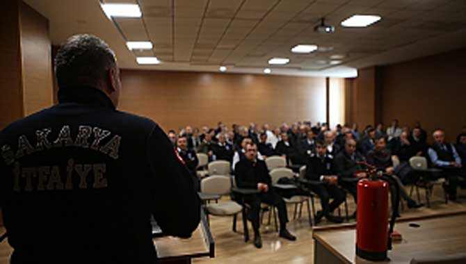 Toplu Taşıma şoförlerine yangın eğitimi 