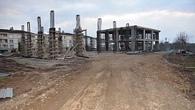 Hendek itfaiye hizmet binası yükseliyor