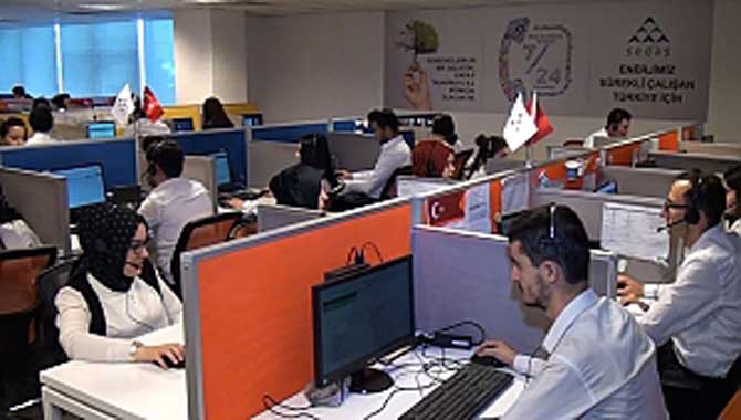 SEDAŞ Çağrı Merkezi, fırtınada tam kadro hizmet verdi 