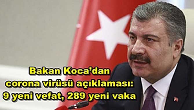Bakan Koca’dan corona virüsü açıklaması