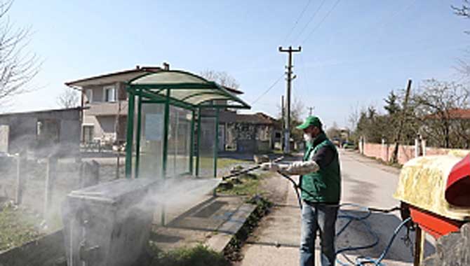 Kırsal Mahallelerde Dezenfekte Başladı 