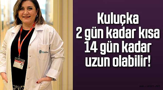 Kuluçka 2 gün kadar kısa 14 gün kadar uzun olabilir!