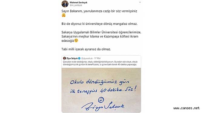 REKTÖRDEN ÜNİVERSİTEYE DÖNÜŞTE MANGAL SÖZÜ