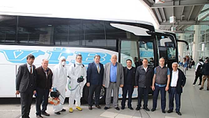 Sakarya VİB, tüm otobüslerini koronavirüse karşı tedbirini aldı