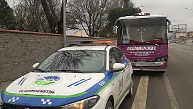 Toplu taşıma araçlarına corona denetimi 