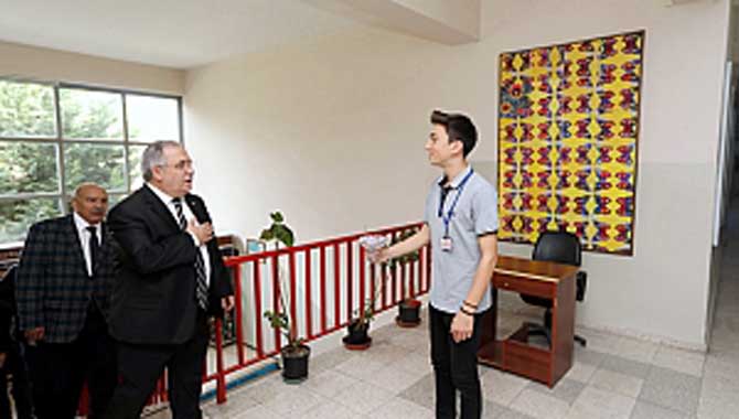 Vali Nayir den Ali Dilmen Anadolu Lisesine Ziyaret