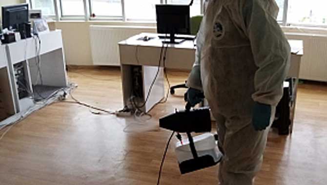 Basın kuruluşları dezenfekte edildi