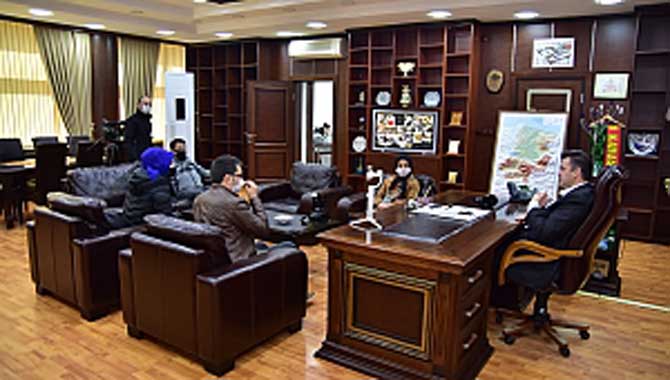 “Başkan Sarı, İlçe Basını ile Toplantı Düzenledi” 