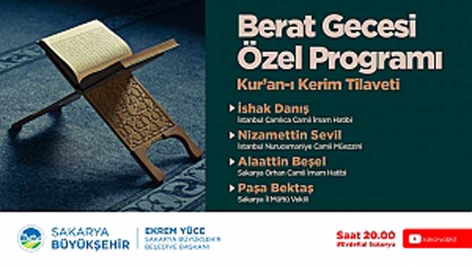 Berat Gecesi özel programı internetten yayınlanacak 