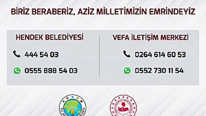 HENDEK’TE AÇIK OLAN FIRIN VE İŞLETMELERİN NUMARALARI 