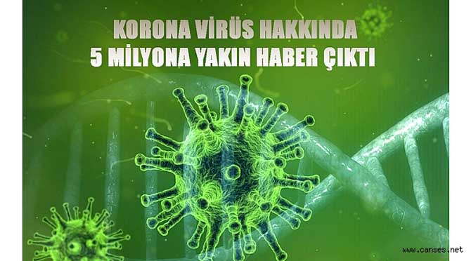 KORONA VİRÜS HAKKINDA 5 MİLYONA YAKIN HABER ÇIKTI