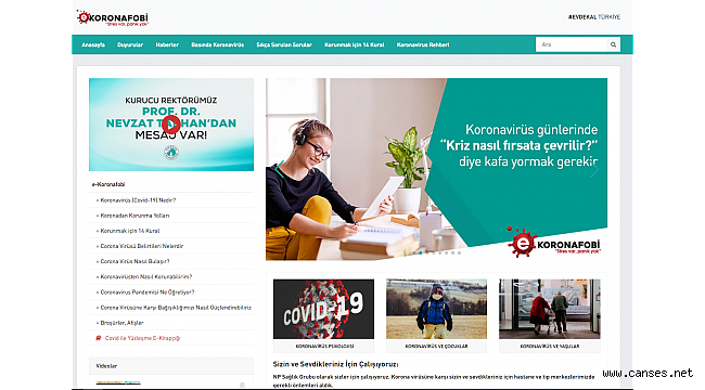 Koronavirüs hakkında merak edilen her şey e-koronafobi’de toplandı
