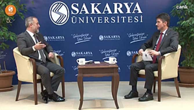 SAÜ İlk Canlı Yayın Programını Rektör Savaşan’la Yaptı 