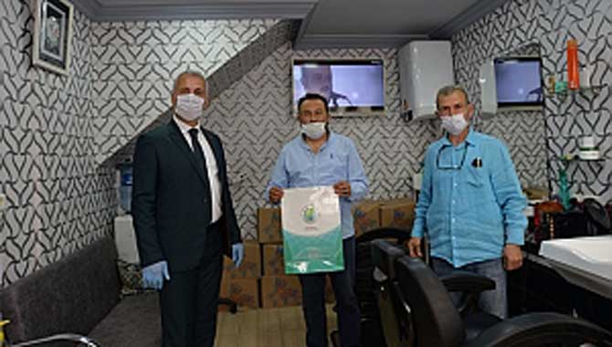 HENDEK BELEDİYESİNDEN ESNAFA HİJYEN SETİ 