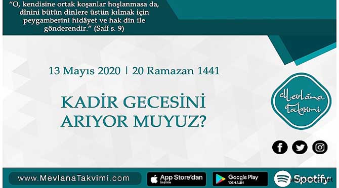 KADİR GECESİNİ ARIYOR MUYUZ?