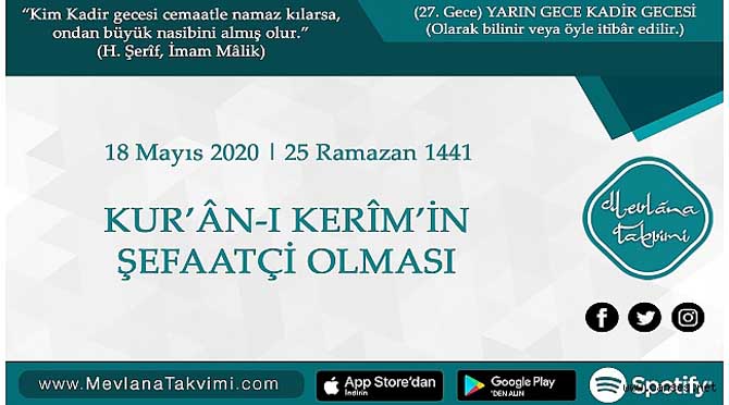 KURAN-I KERİM’İN ŞEFAATÇİ OLMASI