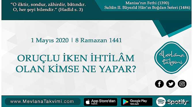 ORUÇLU İKEN İHTİLÂM OLAN KİMSE NE YAPAR?