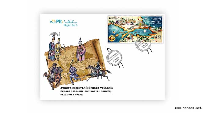 PTT AŞ’DEN AVRUPA 2020 (TARİHİ POSTA YOLLARI) KONULU ANMA PULU