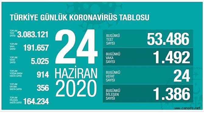 BAKAN KOCA VERİLERİ AÇIKLADI