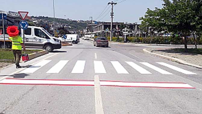 Güvenli yaya ve araç ulaşımları için