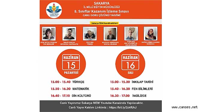 Sakarya MEM’den 8. Sınıflara LGS Öncesi Tam Destek