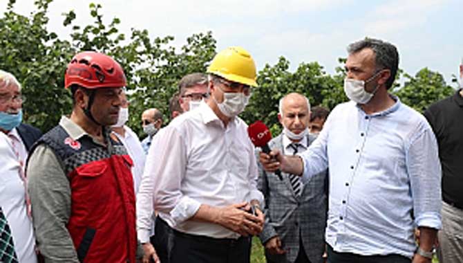 BAŞKAN YÜCE OLAY YERİNDE