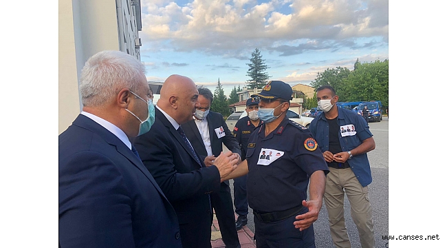 CHP HEYETİ İL JANDARMA KOMUTANLIĞI'NDAN BİLGİ ALDI