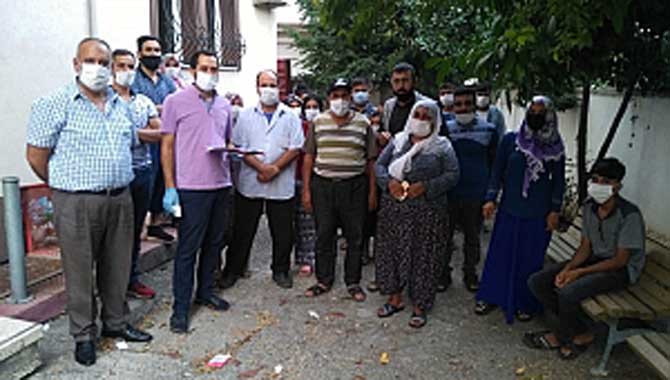 Karasu’da mevsimlik işçiler taramadan geçti 