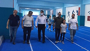 Tesisler Daire Başkanı Bekir Demir Yaşayan Stat ve Gençlik Merkezinde incelemelerde Bulundu