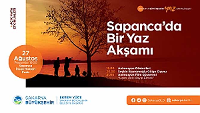 Yaz kültür sanat etkinliklerinde adres Sapanca