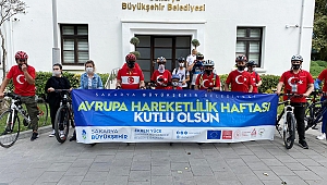 Hareketlilik haftasında pedallar Gaziler Derneği’ne çevrildi 