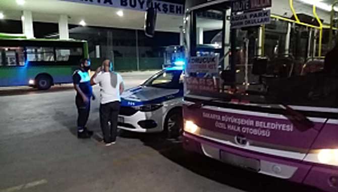 Kurallara uymayan otobüsün çalışma izni iptal edildi 