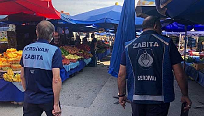 Serdivan’da Pazarlar Zabıta Kontrolünde 
