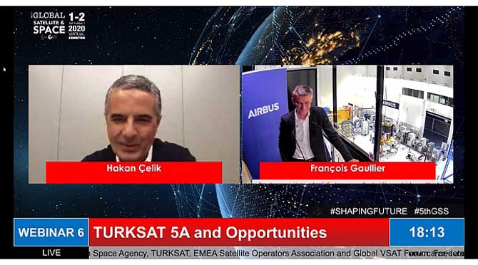 TÜRKSAT 5A ilk kez canlı yayınla tüm dünyaya gösterildi