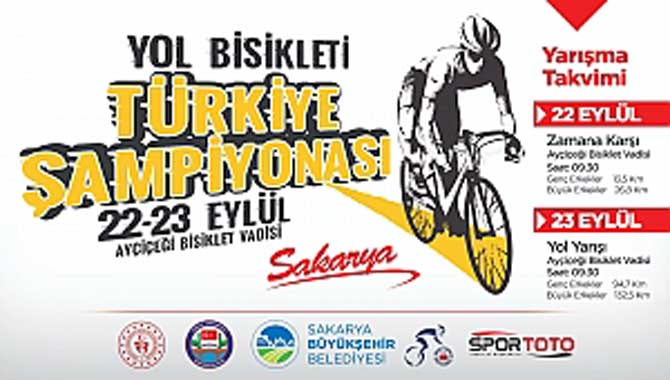 Yol Bisikleti Türkiye Şampiyonası 22 Eylül’de Sakarya’da başlıyor
