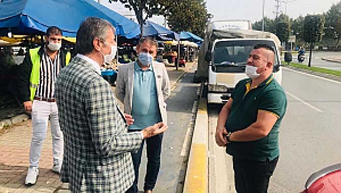 Alemdar Pazar Esnafını Ziyaret Etti 