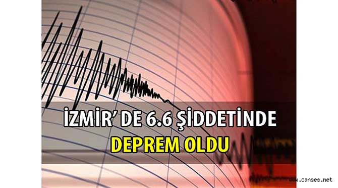 İZMİR'DE 6,6 BÜYÜKLÜĞÜNDE DEPREM