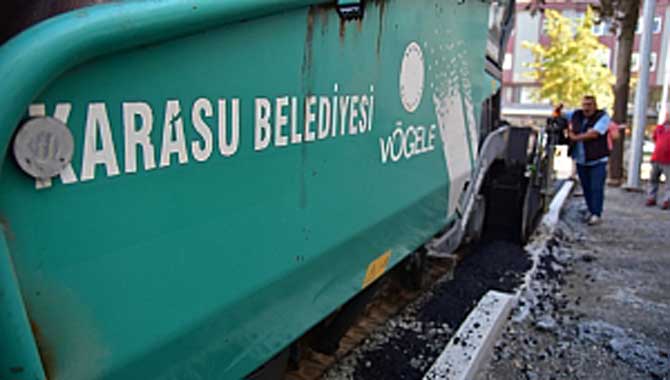 “Karasu’da Asfalt Çalışmaları Tam Gaz Devam Ediyor” 