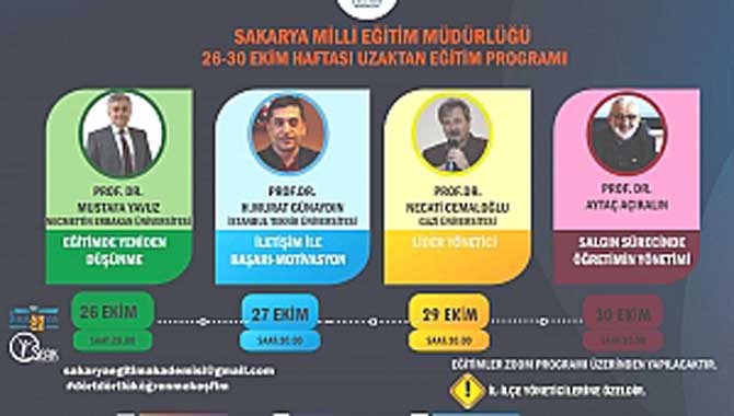 Sakarya MEM’den Uzaktan Eğitim Konferansları 