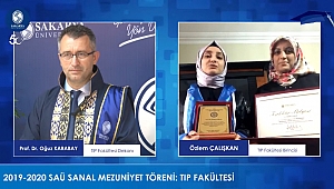 SAÜ Sanal Tören ile Mezunlarını Uğurladı 