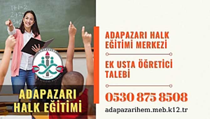 ADAHEM Ek Usta Öğreticiler Alacak