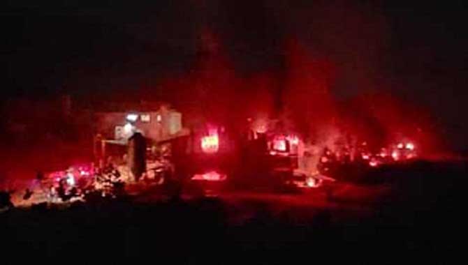 Aksu Mahallesi’nde Tavuk Kümesi Yandı