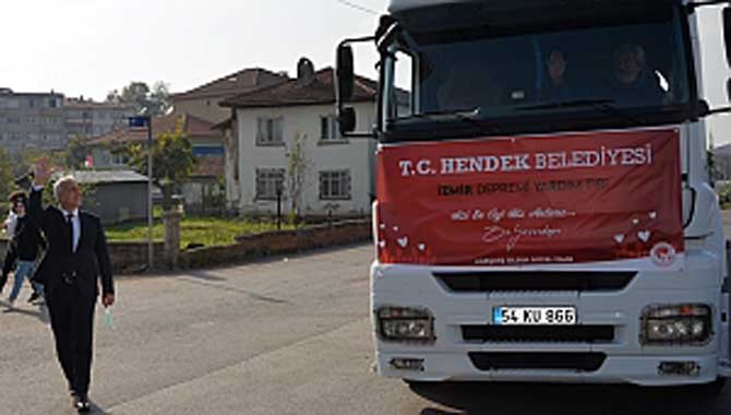 HENDEK BELEDİYESİNDEN İZMİR’E YARDIM ELİ 