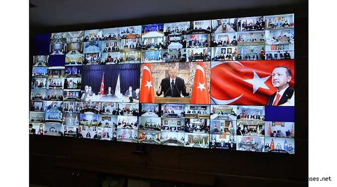 Cumhurbaşkanı Erdoğan'la canlı bağlantı